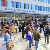 Imagen de archivo de oposiciones de maestros en el IES Pérez Galdós.