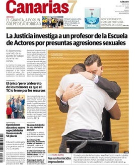 Vea la portada de CANARIAS7 de este sábado 22 de marzo