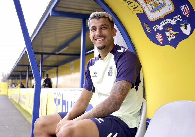 Vitolo, durante la entrevista en el Anexo.