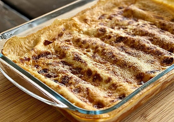 Deliciosos canelones de atún