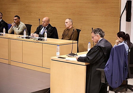 Acusados en el juicio por el crimen de Andrea Costa.