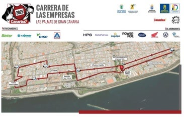 Recorrido de la CANARIAS7 Carrera de las Empresas 2025