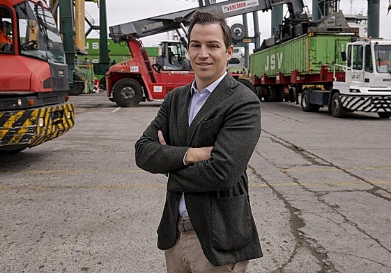 José Romeu, esta semana en la terminal de Gesport Atlantic en el puerto de Las Palmas.