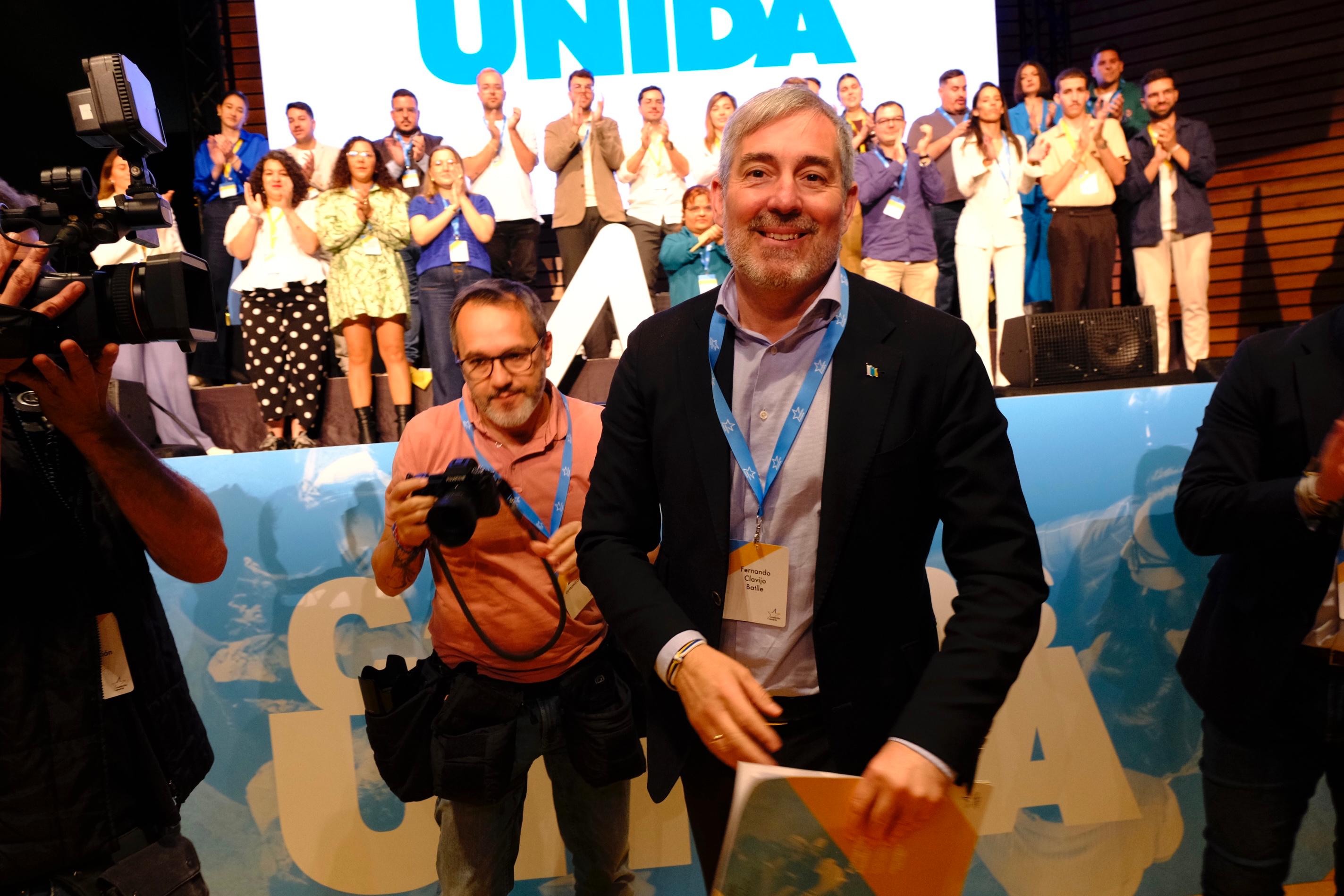 Imágenes de la clausura del VIII Congreso de Coalición Canaria