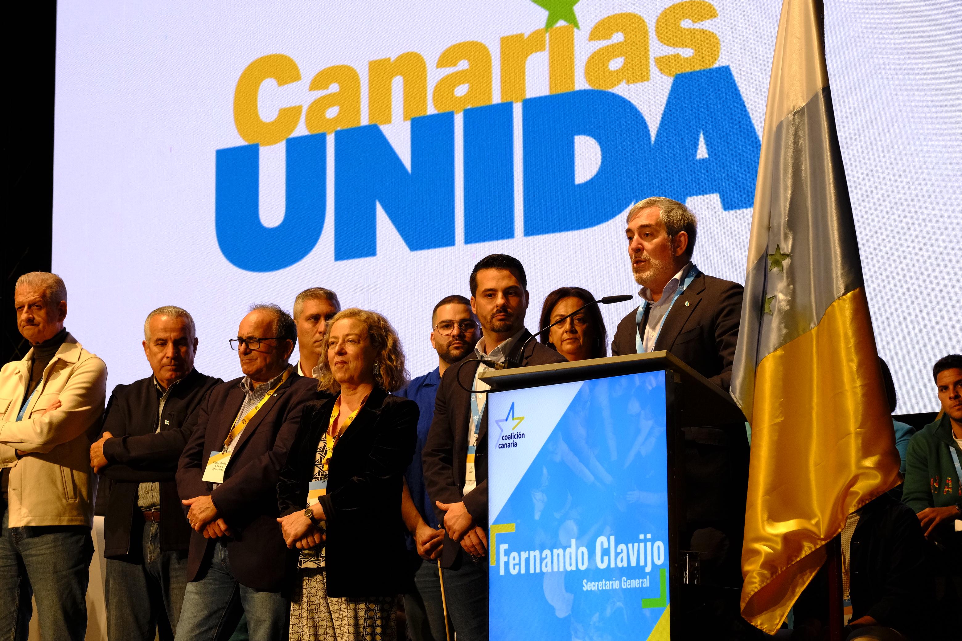 Imágenes de la clausura del VIII Congreso de Coalición Canaria