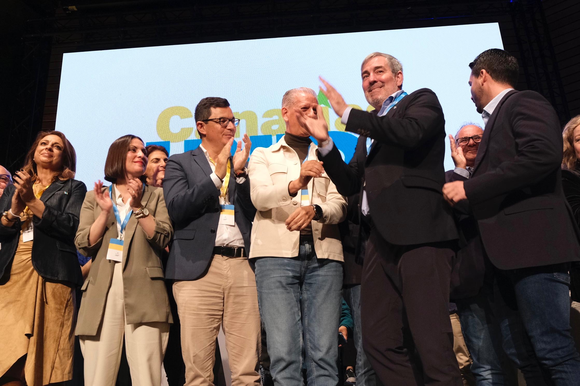 Imágenes de la clausura del VIII Congreso de Coalición Canaria