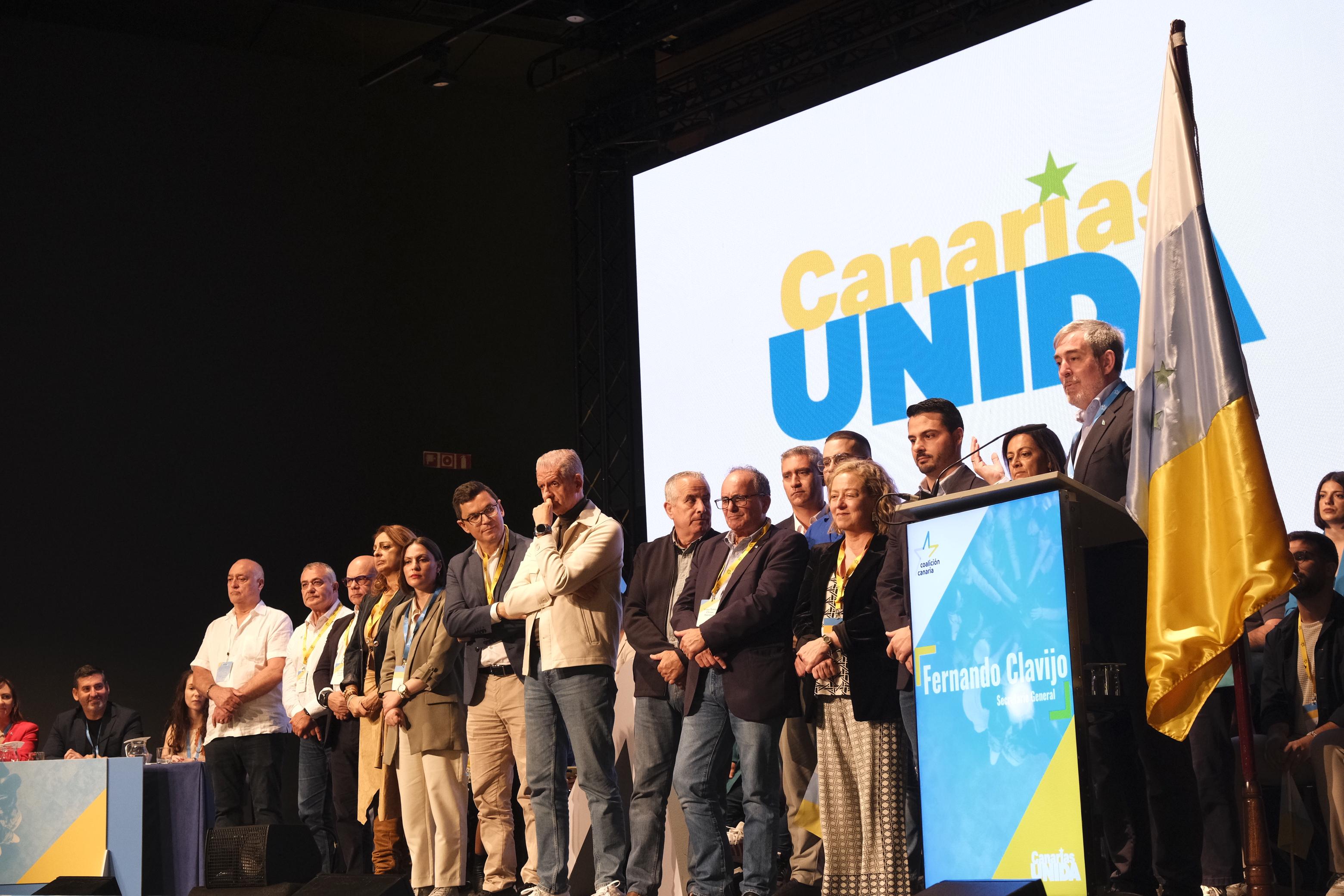 Imágenes de la clausura del VIII Congreso de Coalición Canaria