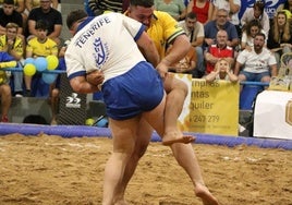 Héctor Zerpa, durante la final Gran Canaria-Tenerife del Pancho Camurria.