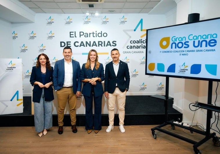 Elizabeth Santana, Alejandro Marichal, María Fernández y Ruymán Cardoso.