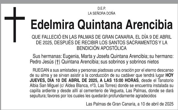 Edelmira Quintana Arencibia