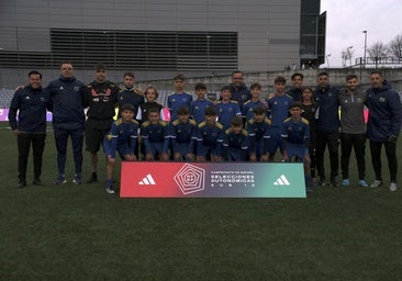 Raúl Asencio acompaña a la selección canaria sub-12 en su partido ante Navarra