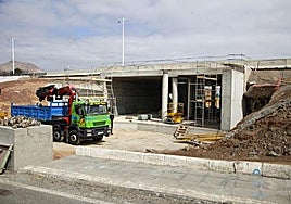 Obras en Playa Honda, semanas atrás.
