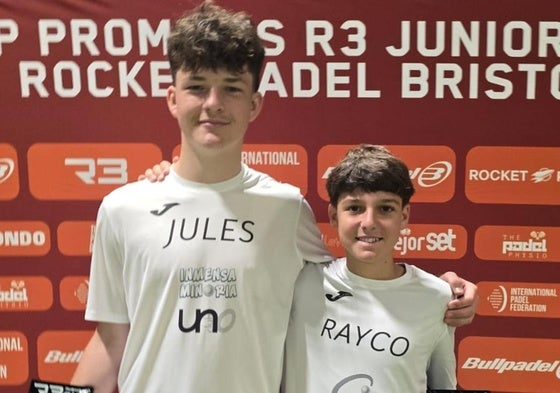 Jules y Rayco, orgullosos con sus distinciones.