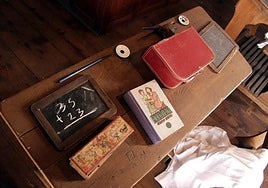 Rincón de la escuela que forma parte de los museos vivos del Proyecto Comunitario de La Aldea.