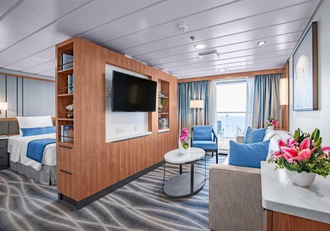Una de las suites del barco.