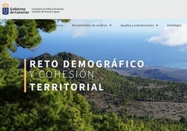 Imagen de la nueva herramienta online del Gobierno canario.