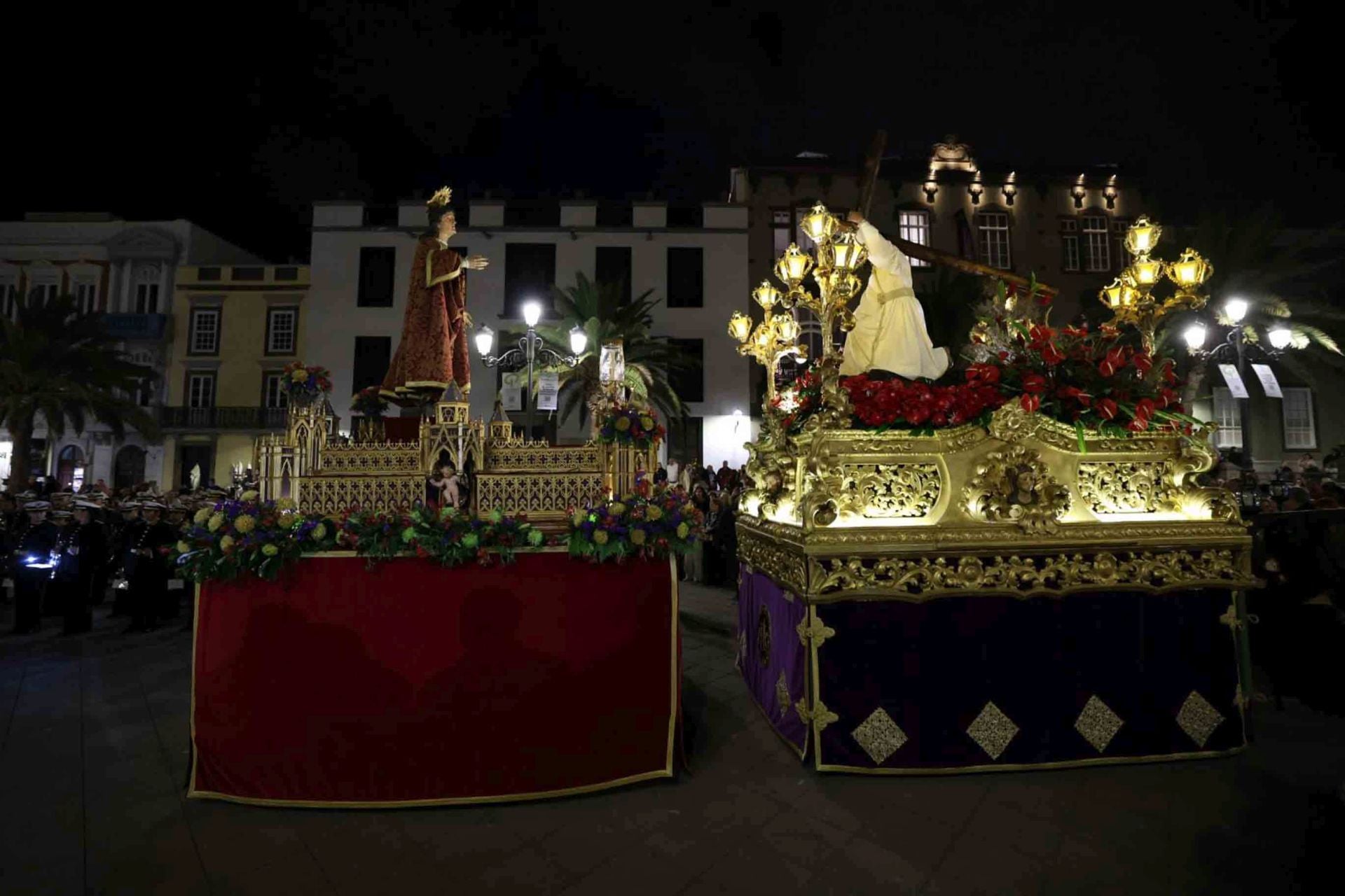 Procesión del Santo Encuentro en Santa Ana