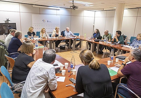 Imagen de la mesa sectorial de Sanidad celebrada a finales del pasado año.