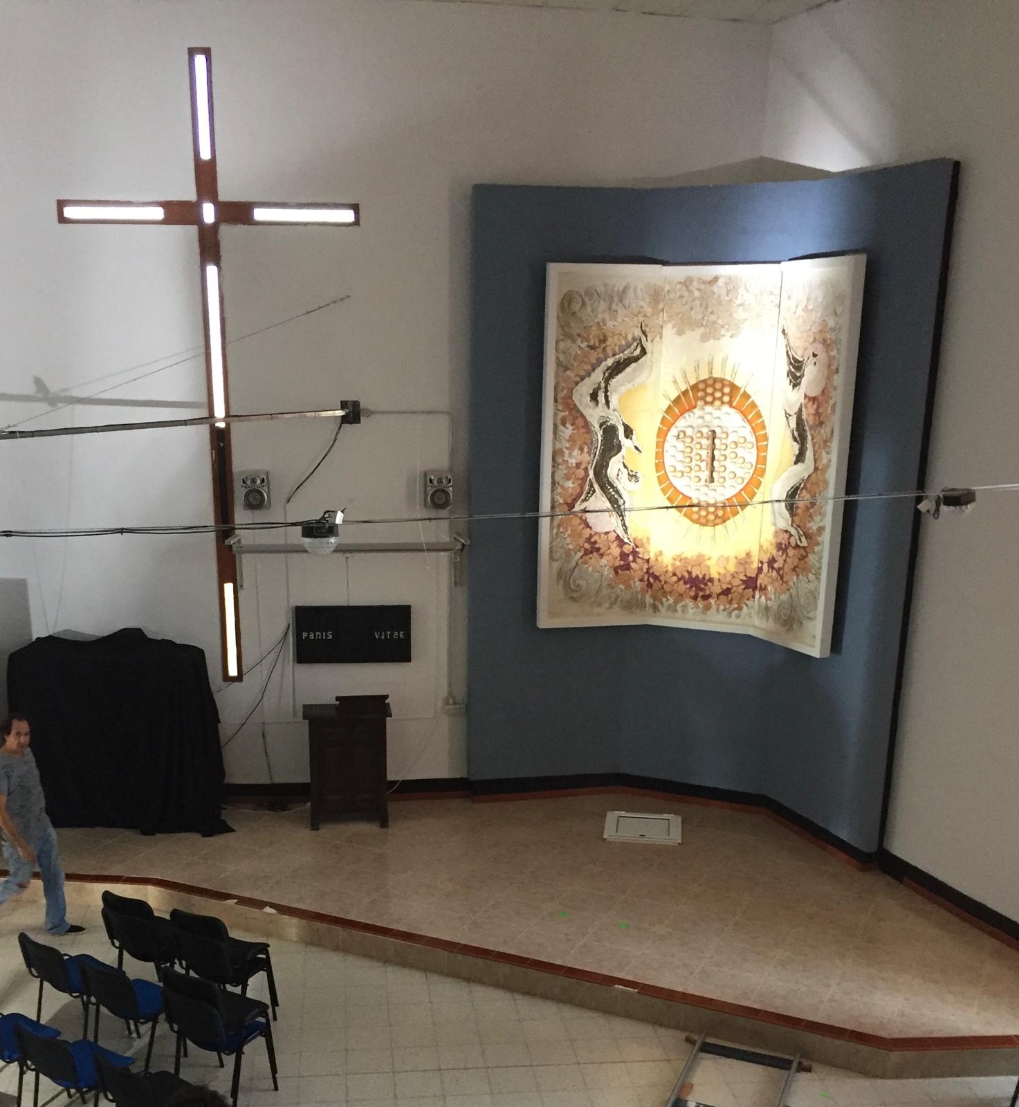 El tríptico encargado en 1968 a Pepe Dámaso es considerado patrimonio cultural de Agaete.