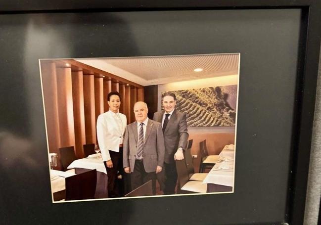 La foto más entrañable para ellos en las paredes de Ribera del Rñio Miño