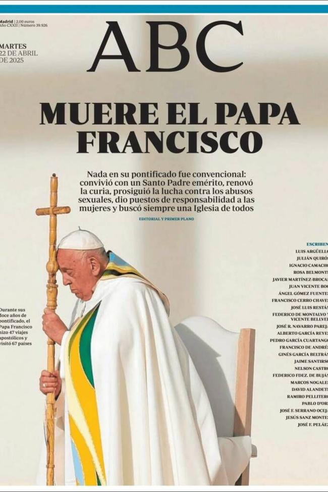 Portada del ABC