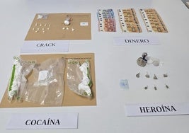 Desmantelan un punto de venta de crack, cocaína y heroína en La Laguna