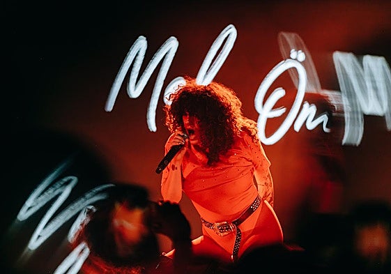 Imagen de la actuación en Madrid en donde presentó su nuevo tema y anunció gira con parada en Gran Canaria.