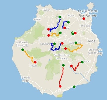 Conozca los tramos cronometrados del Rally Islas Canarias 2025