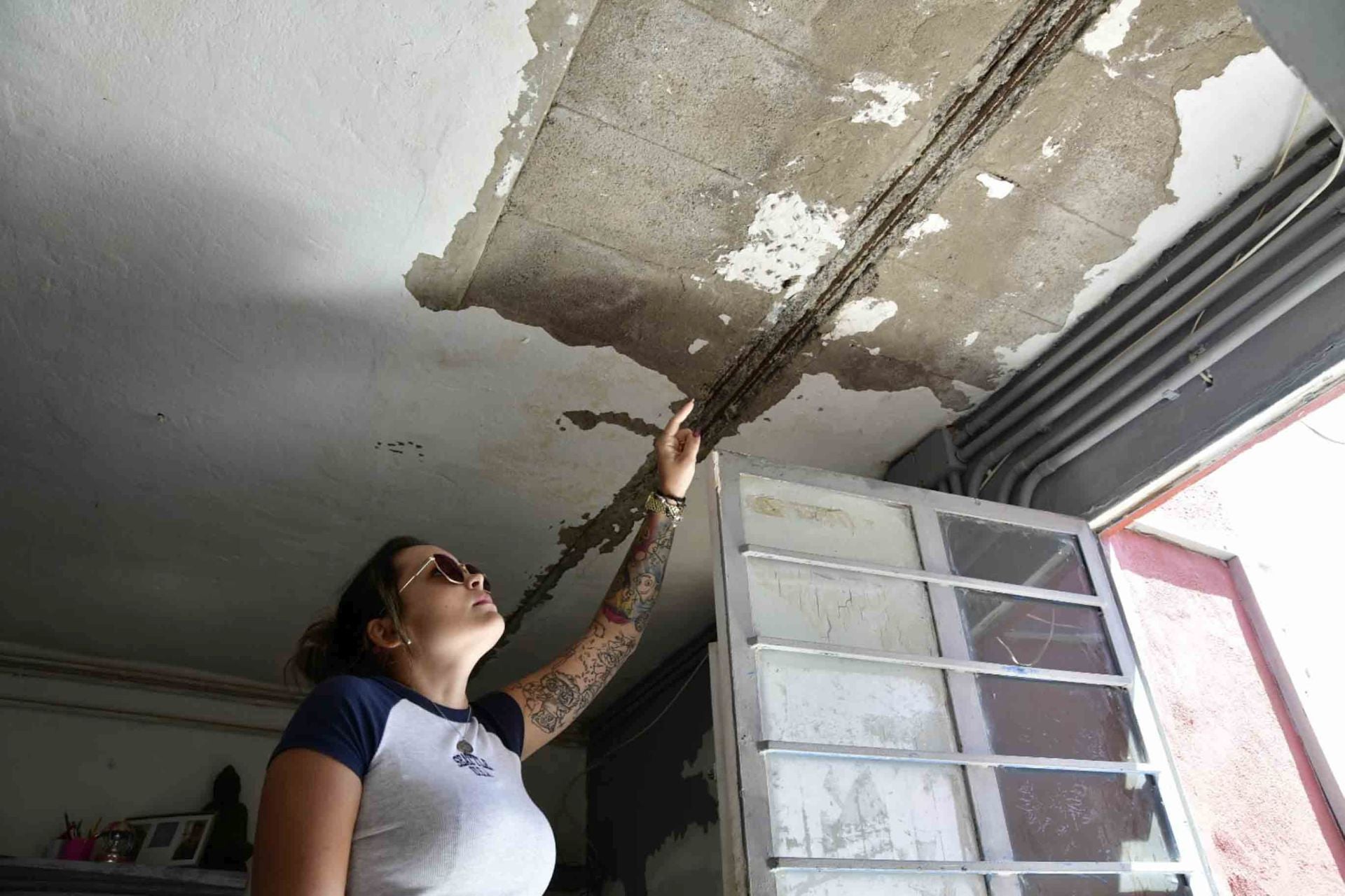 Imágenes del mal estado de las viviendas