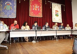 Momento del pleno matinal celebrado este martes en Yaiza.