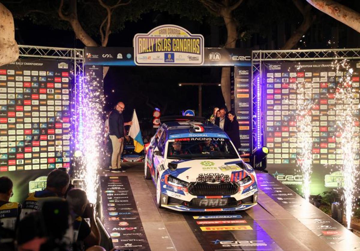 Imagen del arranque de la pasada edición del Rally Islas Canarias.