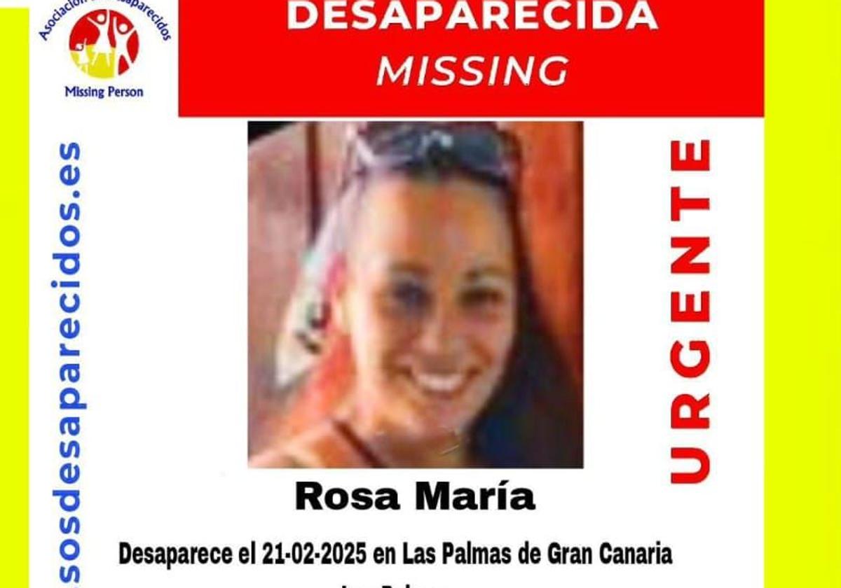 Buscan a Rosa María, desaparecida en Las Palmas de Gran Canaria