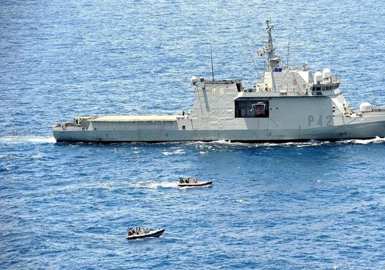 Imagen del Bam Rayo, patrullero de la Armada Española, uno de los proyectos de ingeniería naval de Ghenova.