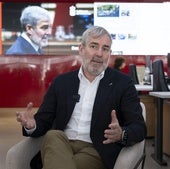 Fernando Clavijo, durante la entrevista en la redacción de CANARIAS7.