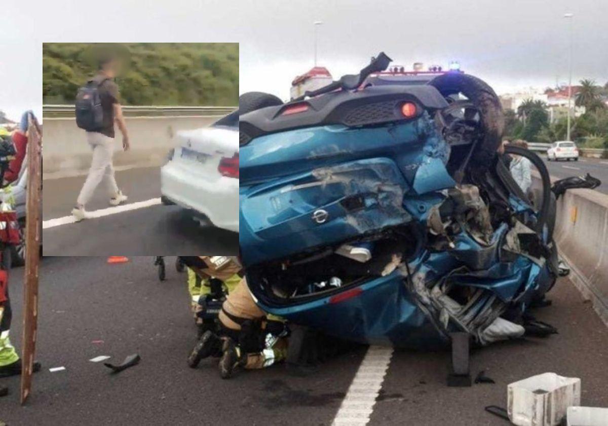 El hijo de un empresario es el autor del accidente múltiple en Tenerife.