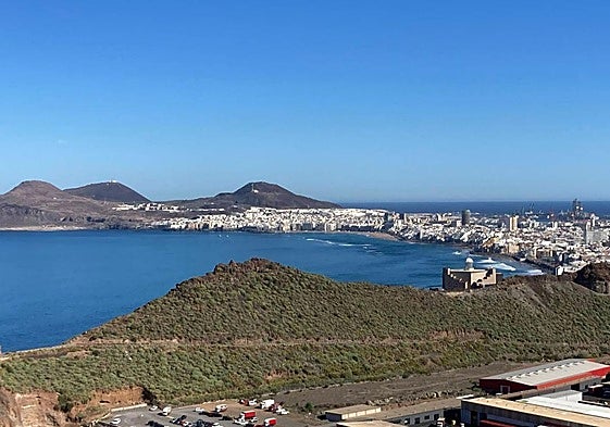 Imagen desde el mirador de Los Giles, en Las Palmas de Gran Canaria.