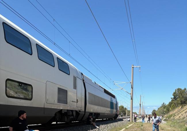 El tren detenido.