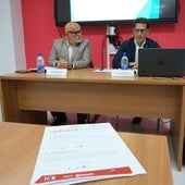 El presidente y el responsable respectivamente de la comisión de economía de la Cámara de Comercio de Fuerteventura, Juan Jesús Rodríguez Marichal y Juan Tomás Benítez Figueroa.
