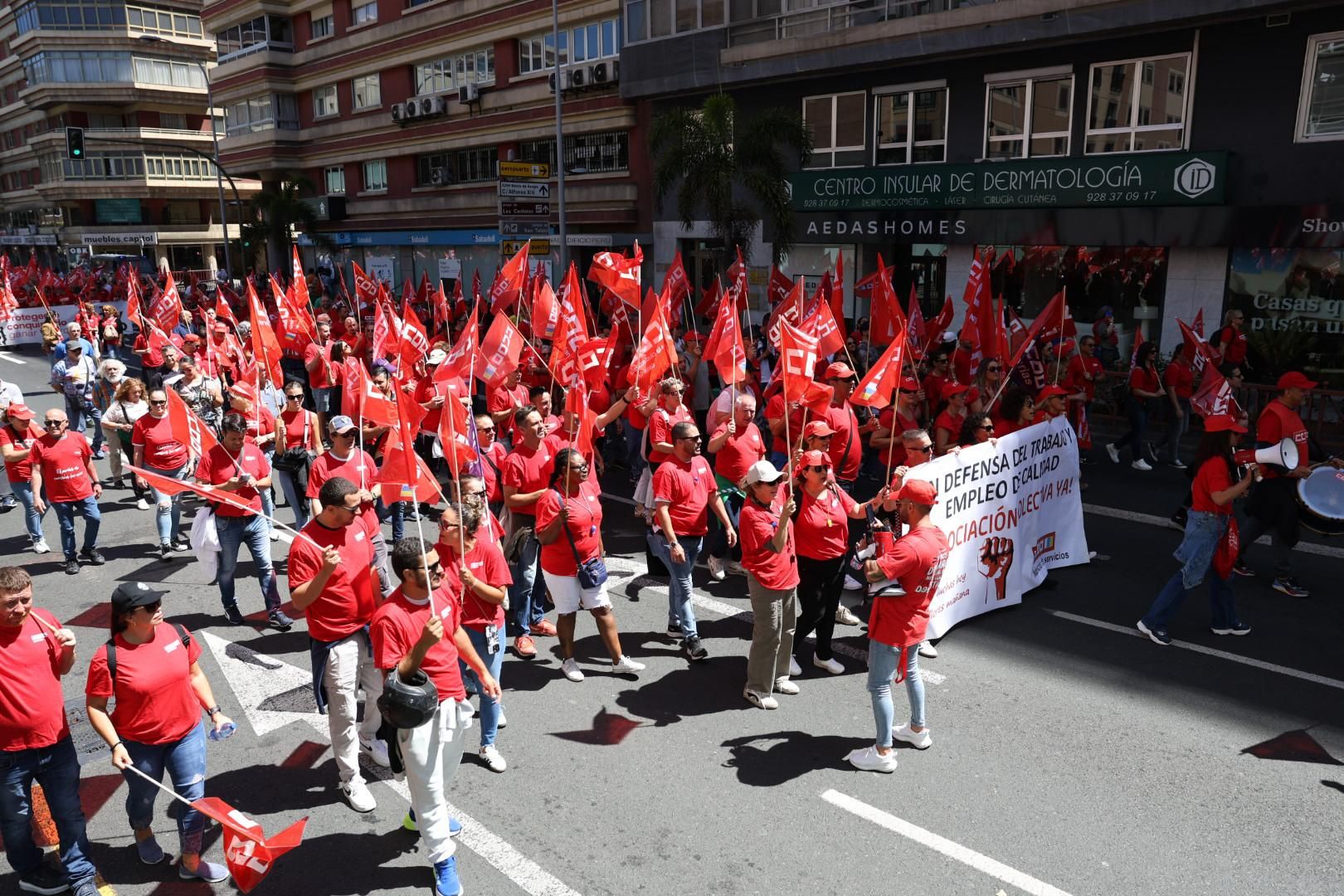 Canarias sale a la calle el Día del Trabajador
