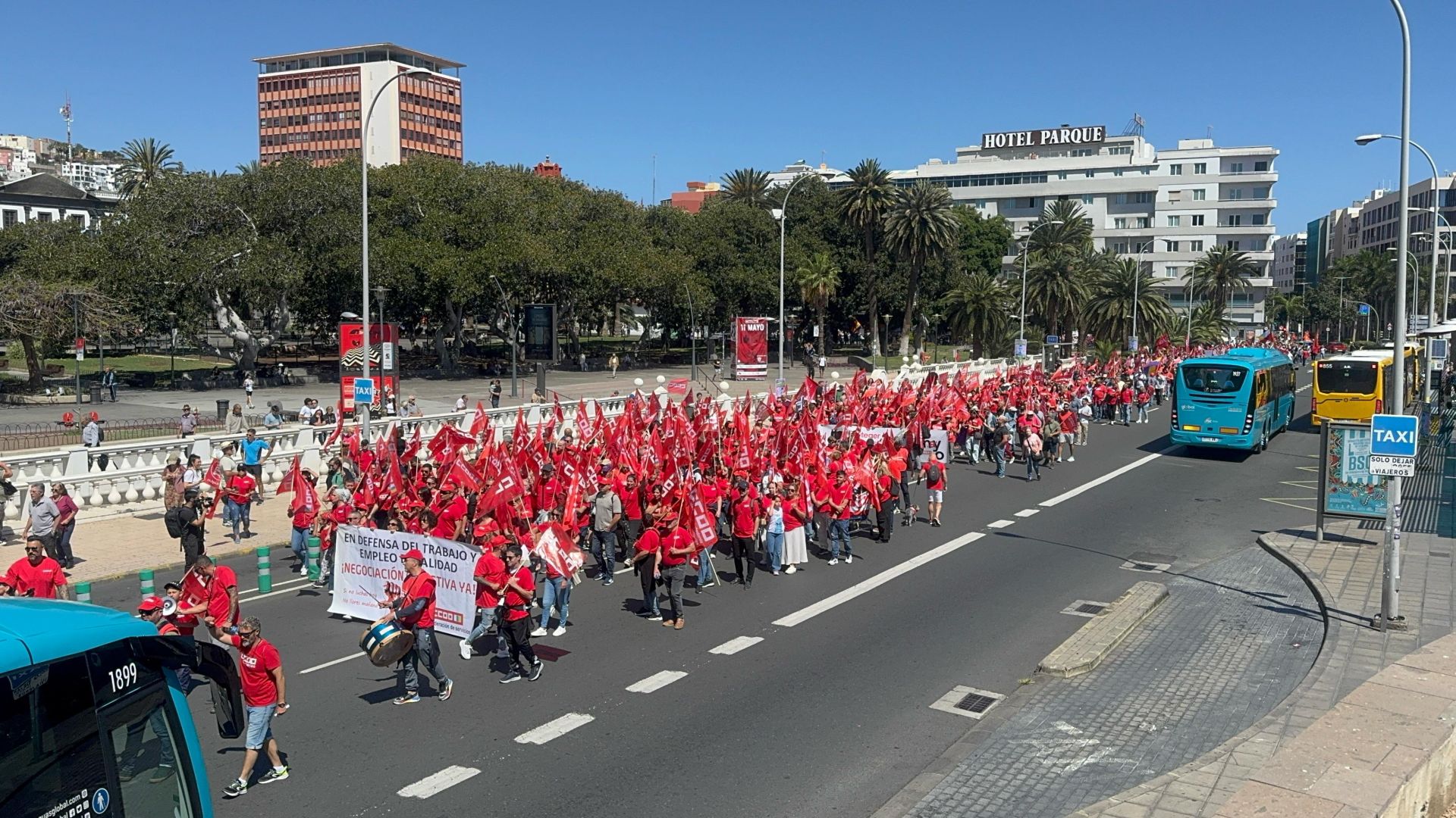 Canarias sale a la calle el Día del Trabajador