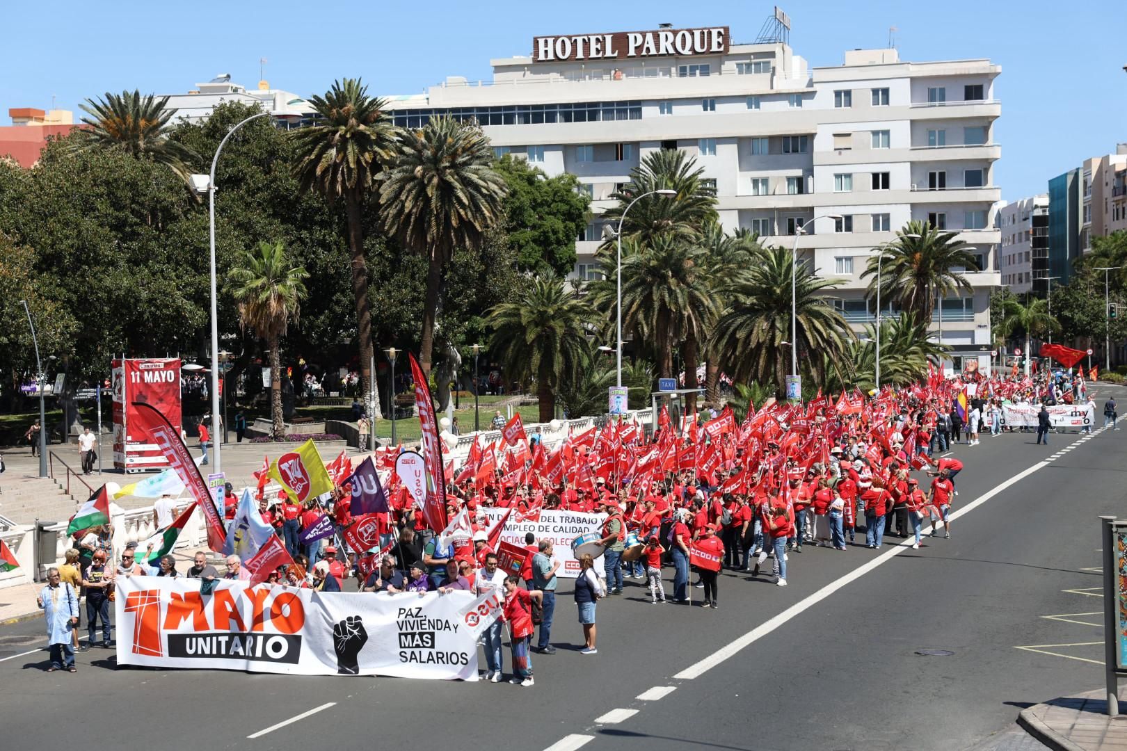 Canarias sale a la calle el Día del Trabajador