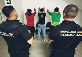 Imagen de los detenidos por la Policía Nacional.