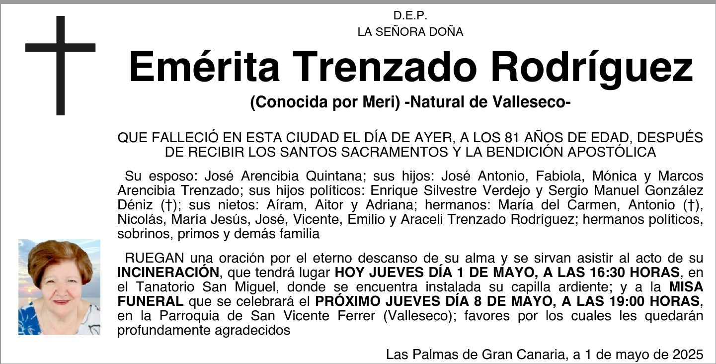 Emérita Trenzado Rodríguez