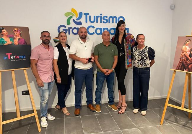 Un momento de la inauguración de la muestra.