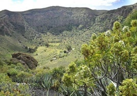 Imagen de archivo de la caldera de Bandama, donde se registró la última erupción en Gran Canaria.