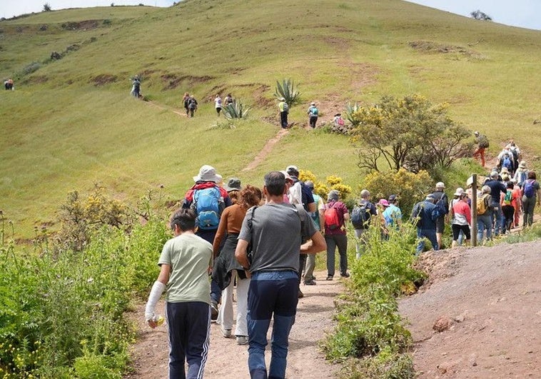 Parte del recorrido de la ruta etnográfica.