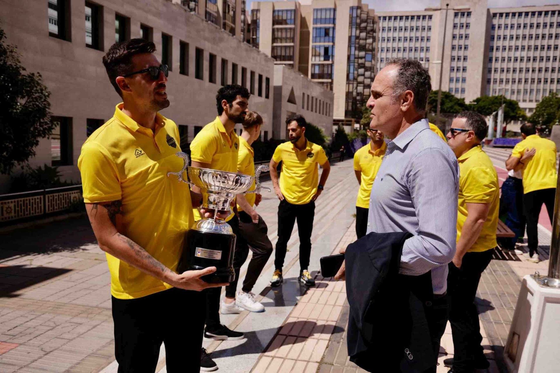 La recepción del Gobierno al CV Guaguas Las Palmas