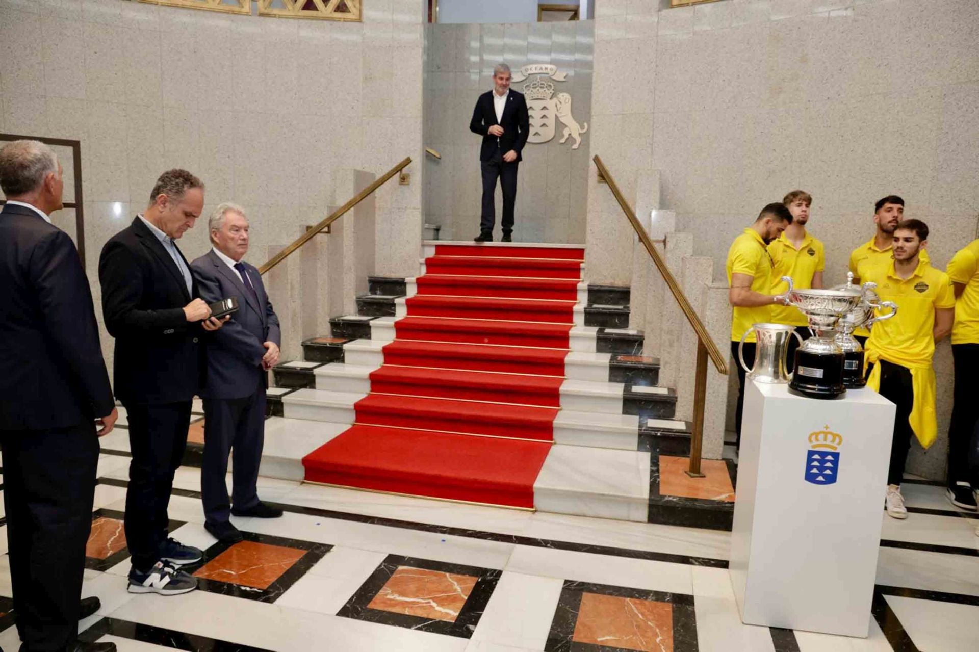 La recepción del Gobierno al CV Guaguas Las Palmas