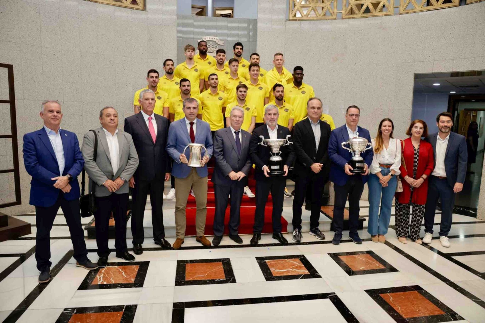 La recepción del Gobierno al CV Guaguas Las Palmas