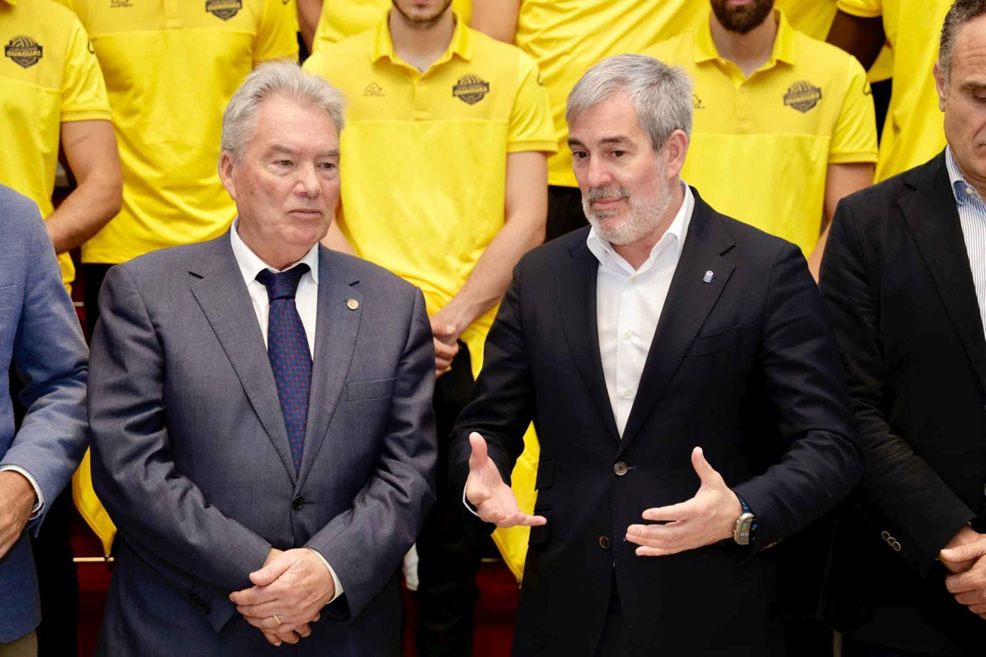 La recepción del Gobierno al CV Guaguas Las Palmas